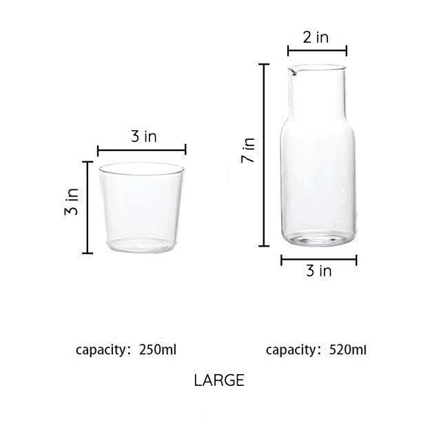 Glass Carafe & Tumbler Set